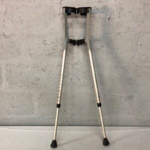 Pair of Adjustable Aluminium Forearm (Elbow) Crutches — 86–116 cm, Used
