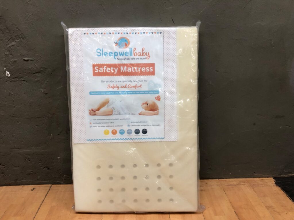 Sleepwellbaby Safety Mattress — New sealed baby foam mattress with ventilation holes (71 x 106 x 7 cm)
