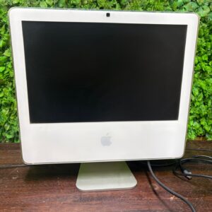 Apple iMac (white polycarbonate) all‑in‑one — stand + visible power cable — Untested