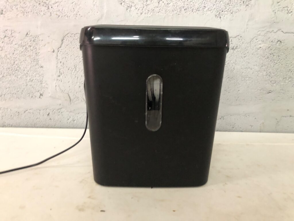 Blue Carbon Small Office Paper Shredder – Tested & Complete (Top + Bin) – Max 6 Sheet