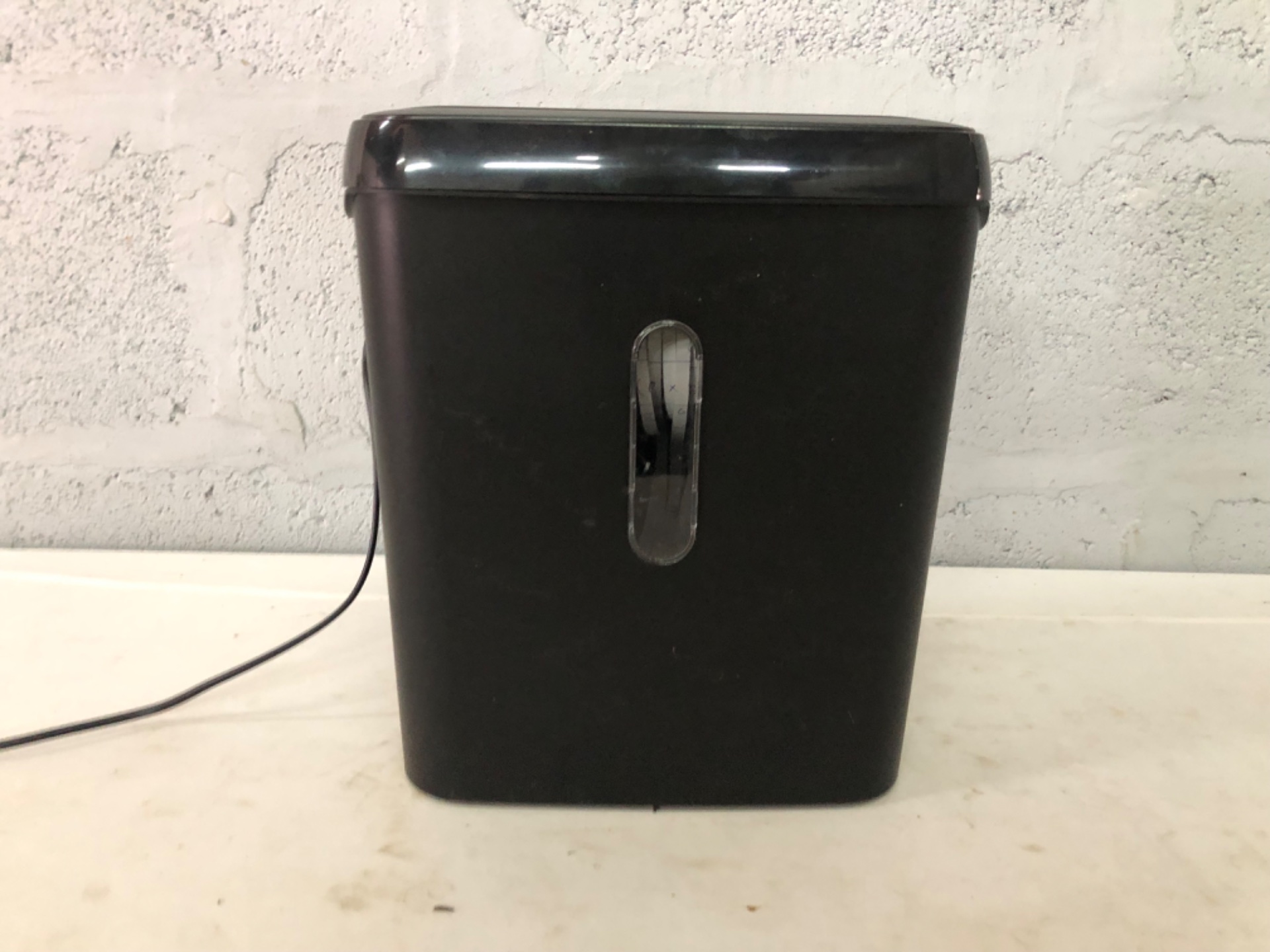 Blue Carbon Small Office Paper Shredder – Tested & Complete (Top + Bin) – Max 6 Sheet