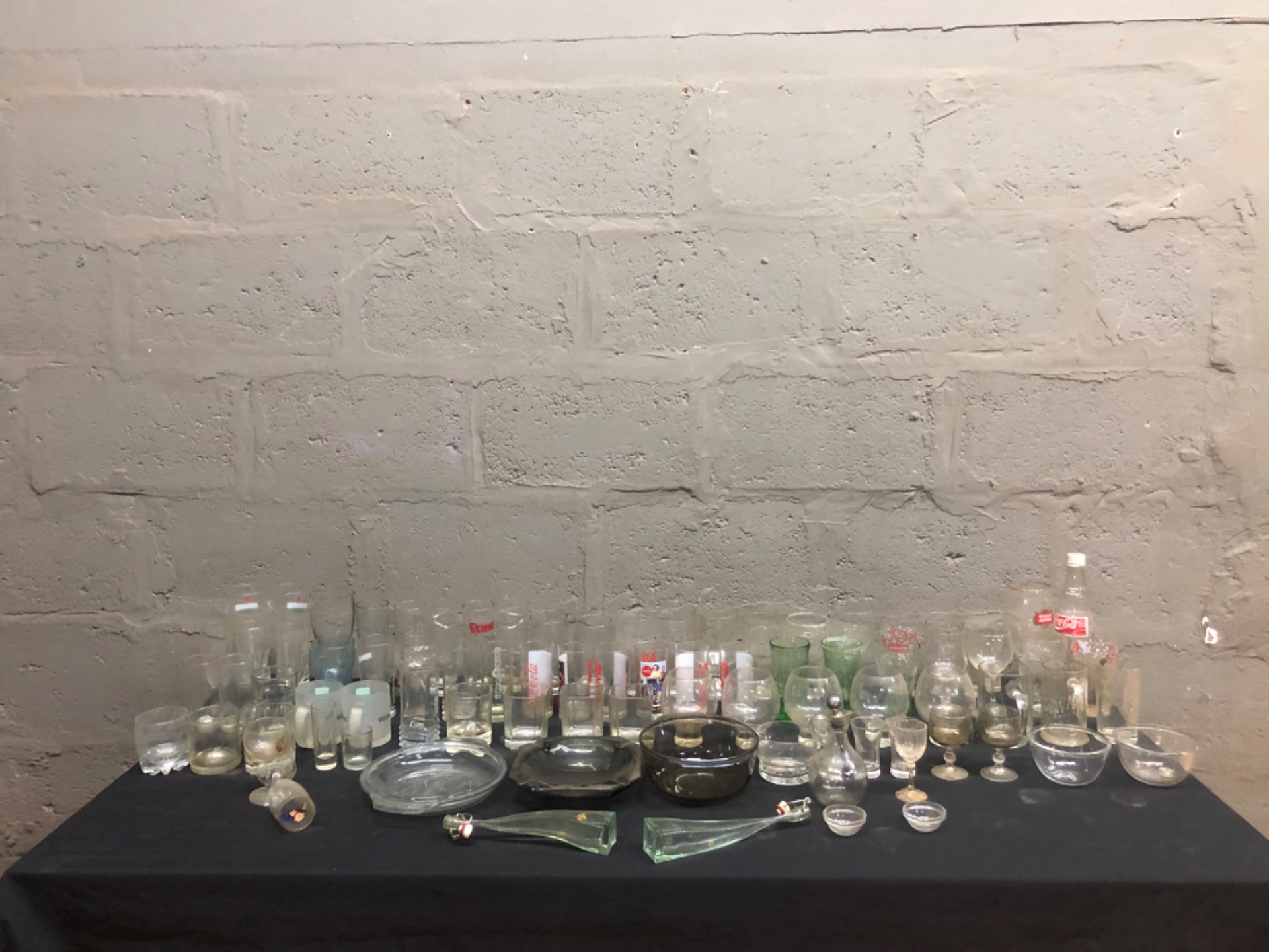 Mixed Lot 55 Assorted Glassware — Coca‑Cola, Stella Artois, Heineken & more (Used, some chips/crack)