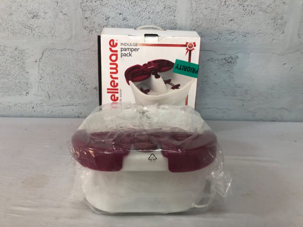 Mellerware Indulge Pamper Pack Foot Spa — New in Box, Complete with Pedicure Attachments