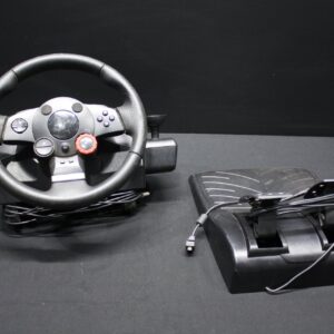 Logitech E-X5C19 Sim Racing Steering Wheel + Pedal Set (wired) — Untested, visible wear