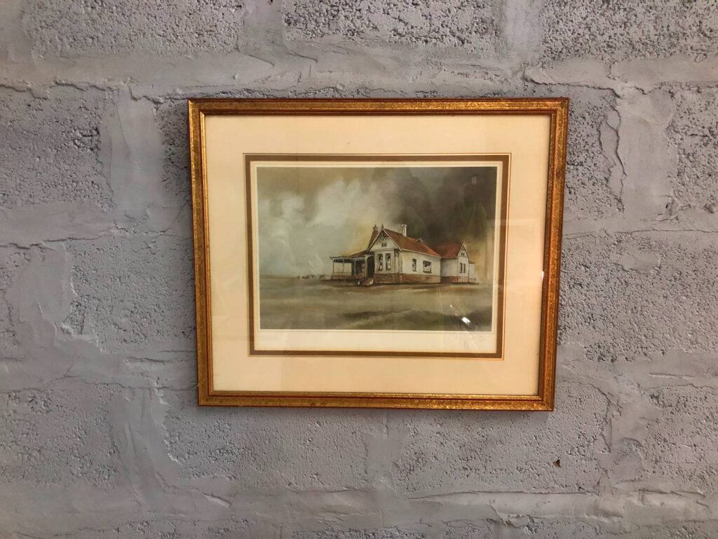 Roy House signed limited edition print “Die Pastorie” (121/750) — framed 66 x 55 cm