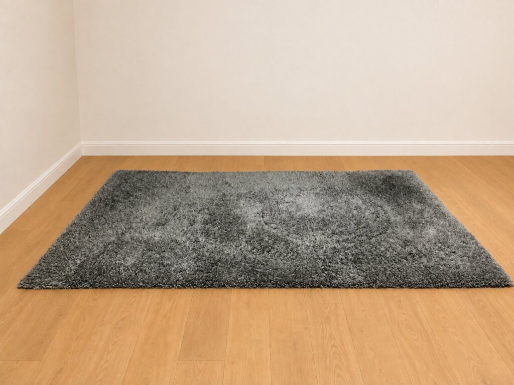 Hertex ‘Twilight Rasta Fog’ Grey Shag Rug – Approx. 160 x 230 cm