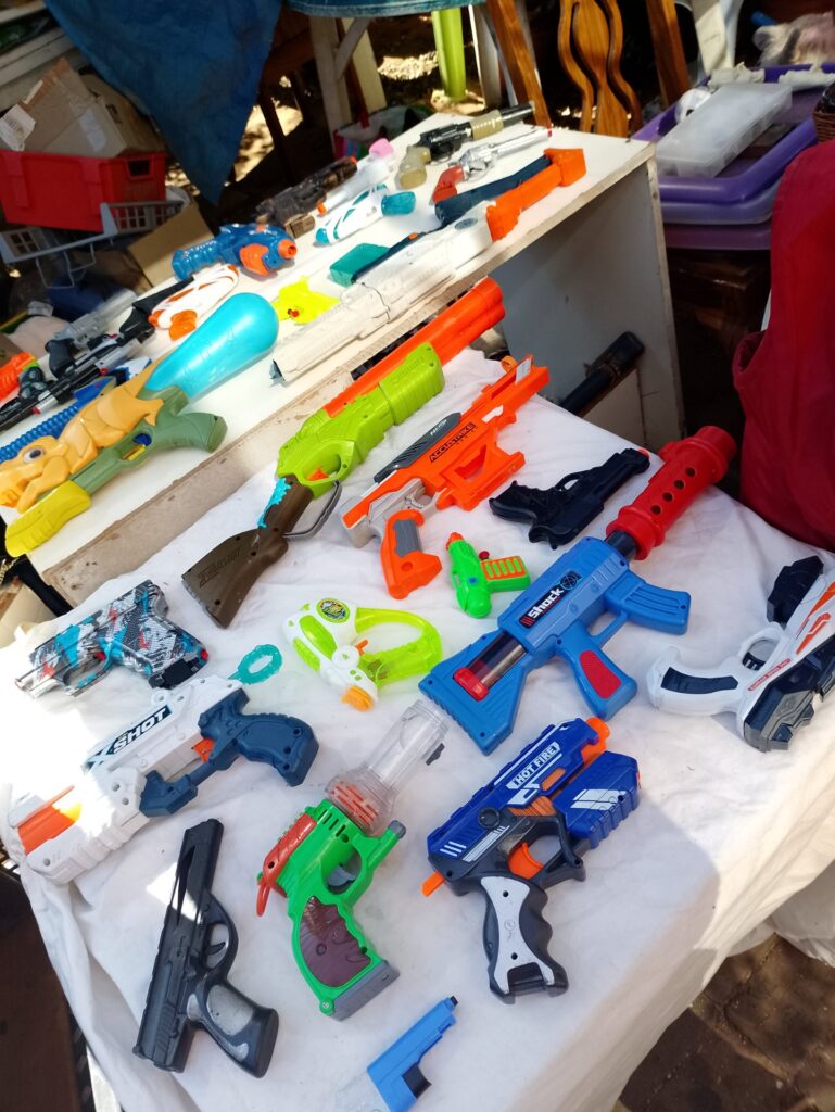 Lot of 29 Mixed Toy Blasters & Pistols — Nerf AccuStrike, X-Shot, Hot Fire & Generic — Parts / Play (Untested)