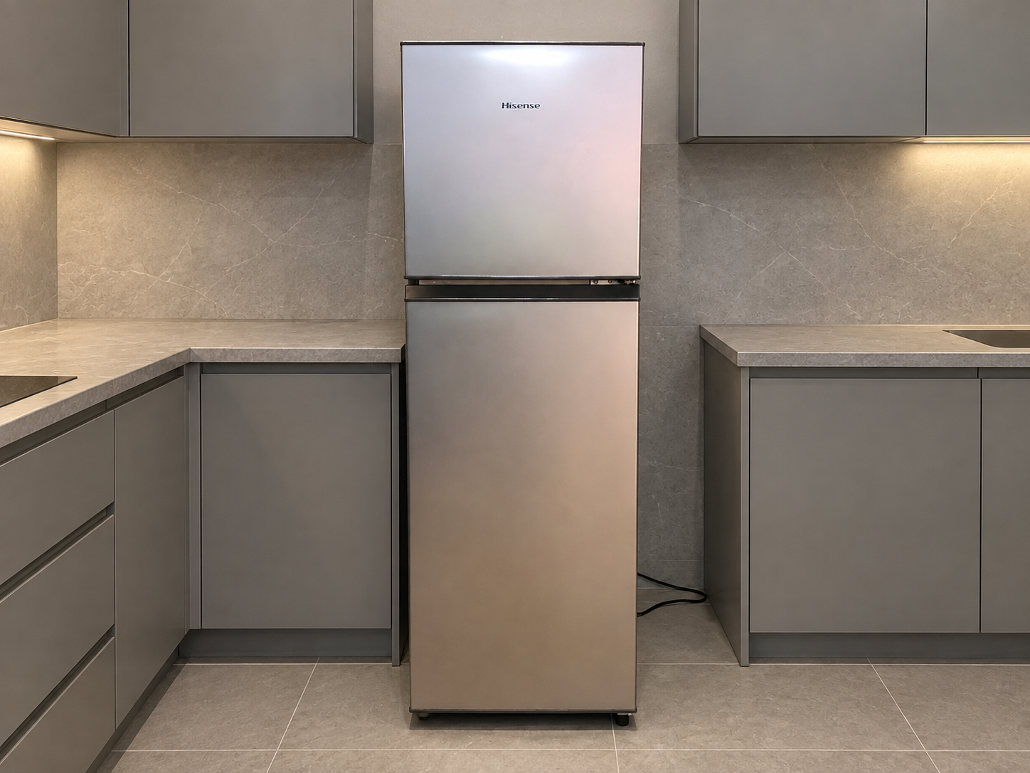 Hisense H225TTS 154L Top-Freezer Refrigerator — stainless finish, tested & complete