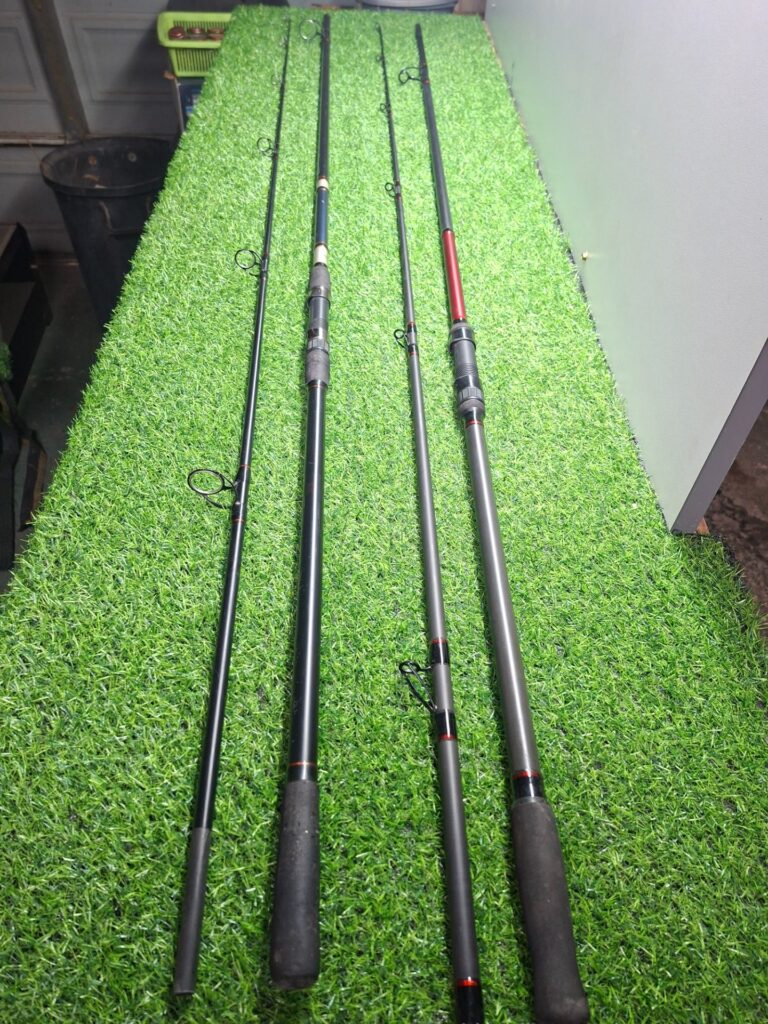 Pair of 12ft Carp Hunter / Sensat Graphite Carp Rods – 2 x 12′ (3.60m), 2.50lb Test