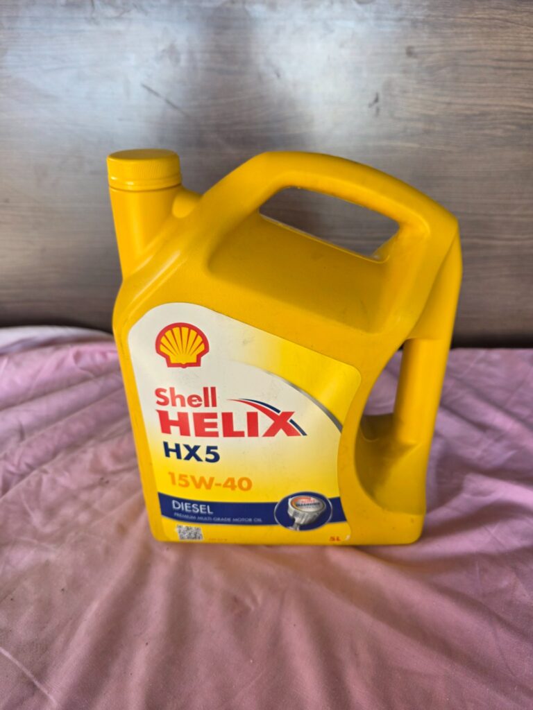 Shell Helix HX5 15W-40 Diesel Motor Oil — 5L Factory-Sealed Jug (Labelled)