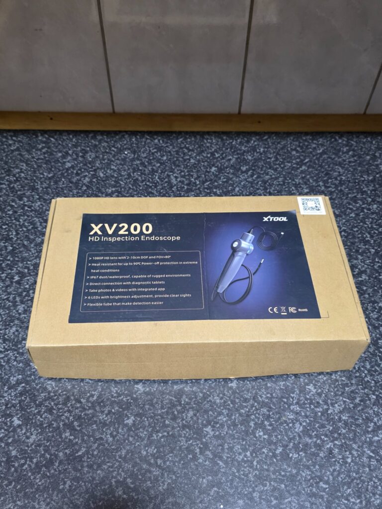 XTOOL XV200 HD Inspection Endoscope – boxed, like-new, warehouse-tested working
