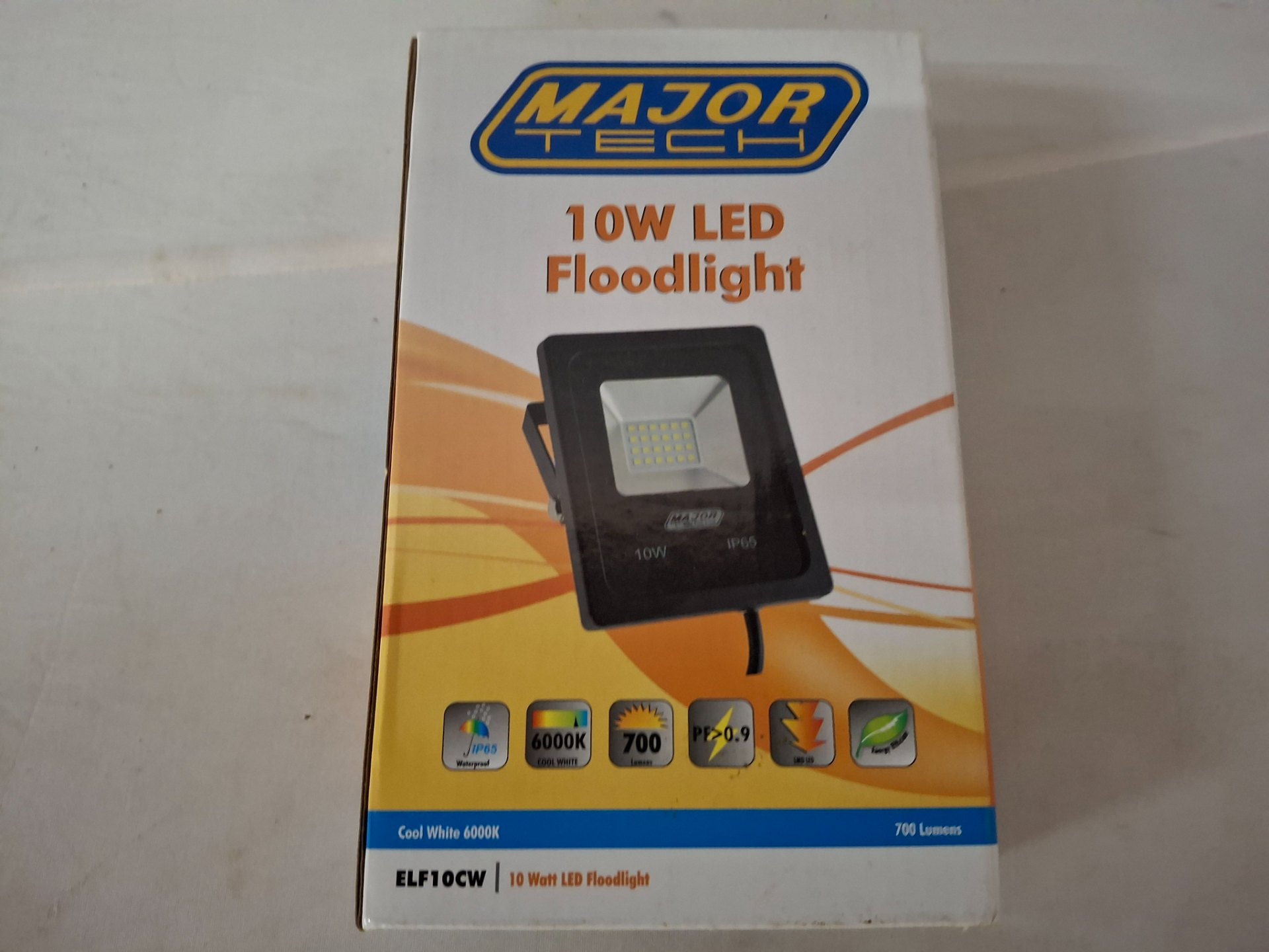 Major Tech ELF10CW 10W LED Floodlight – Sealed box, 6000K, IP65, 700 lm