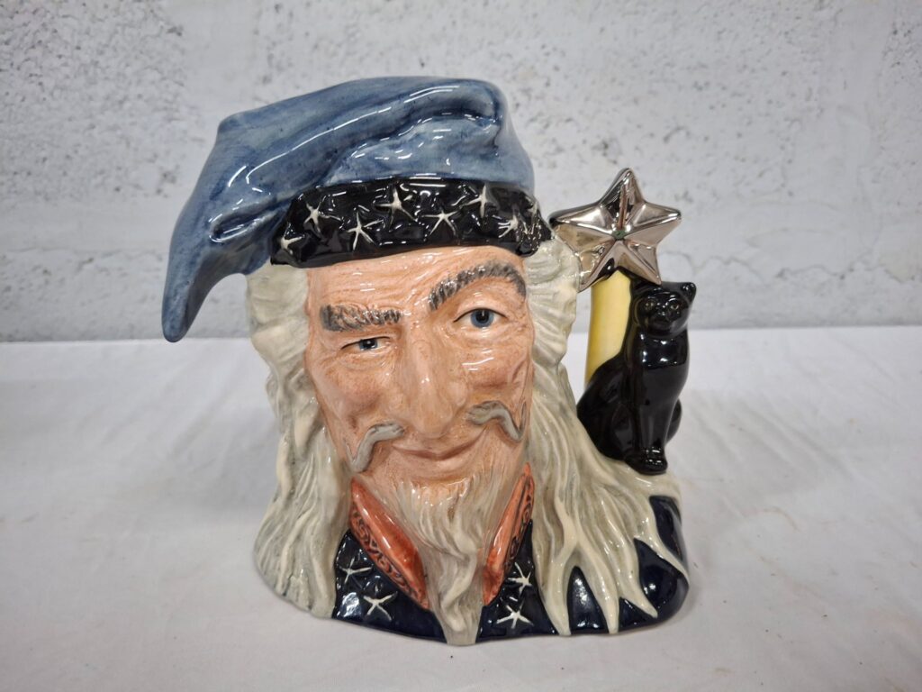 Royal Doulton ‘The Wizard’ character jug D6862 (1990) — modelled by Stanley James Taylor