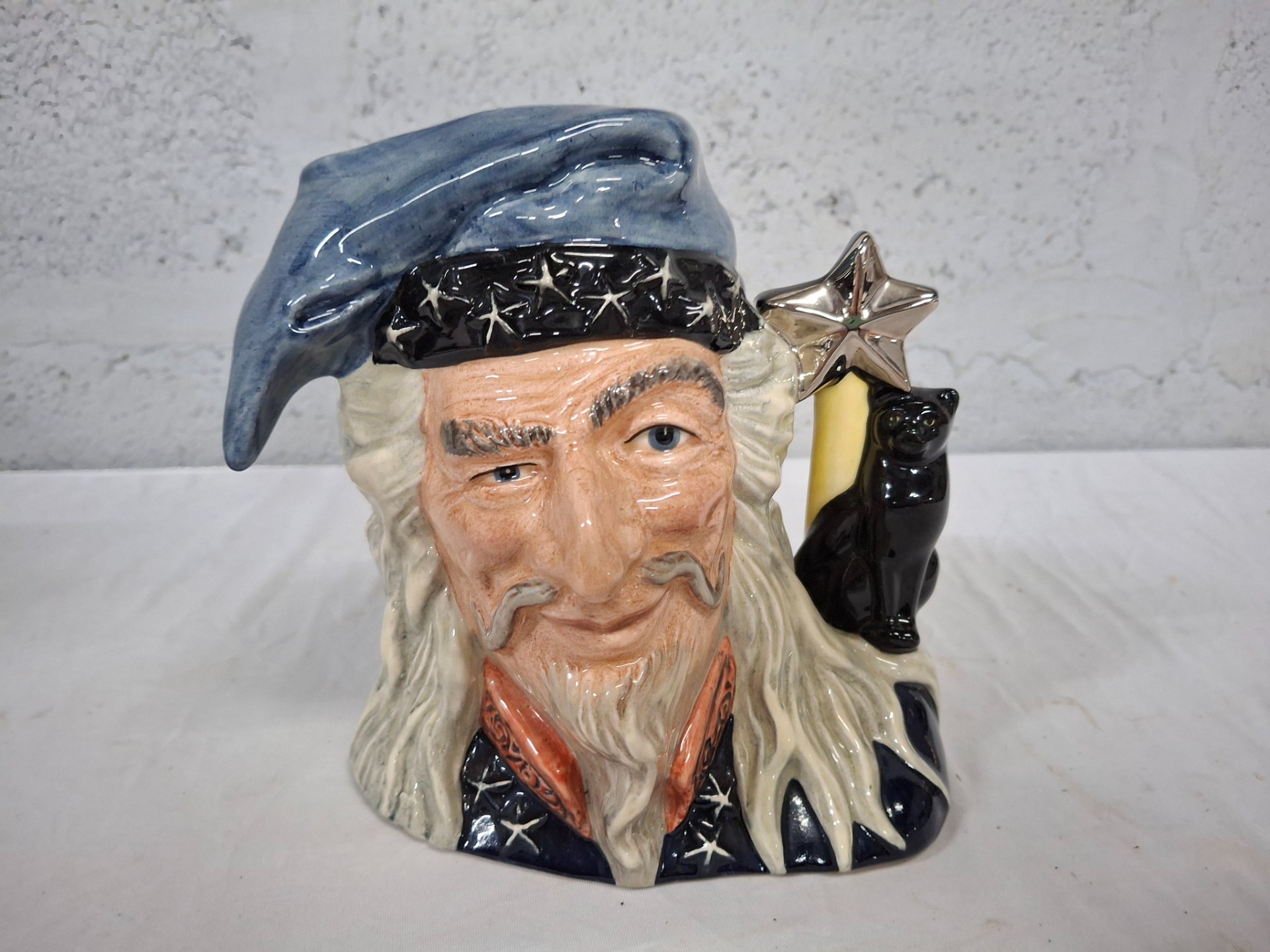 Royal Doulton ‘The Wizard’ character jug D6862 (1990) — modelled by Stanley James Taylor