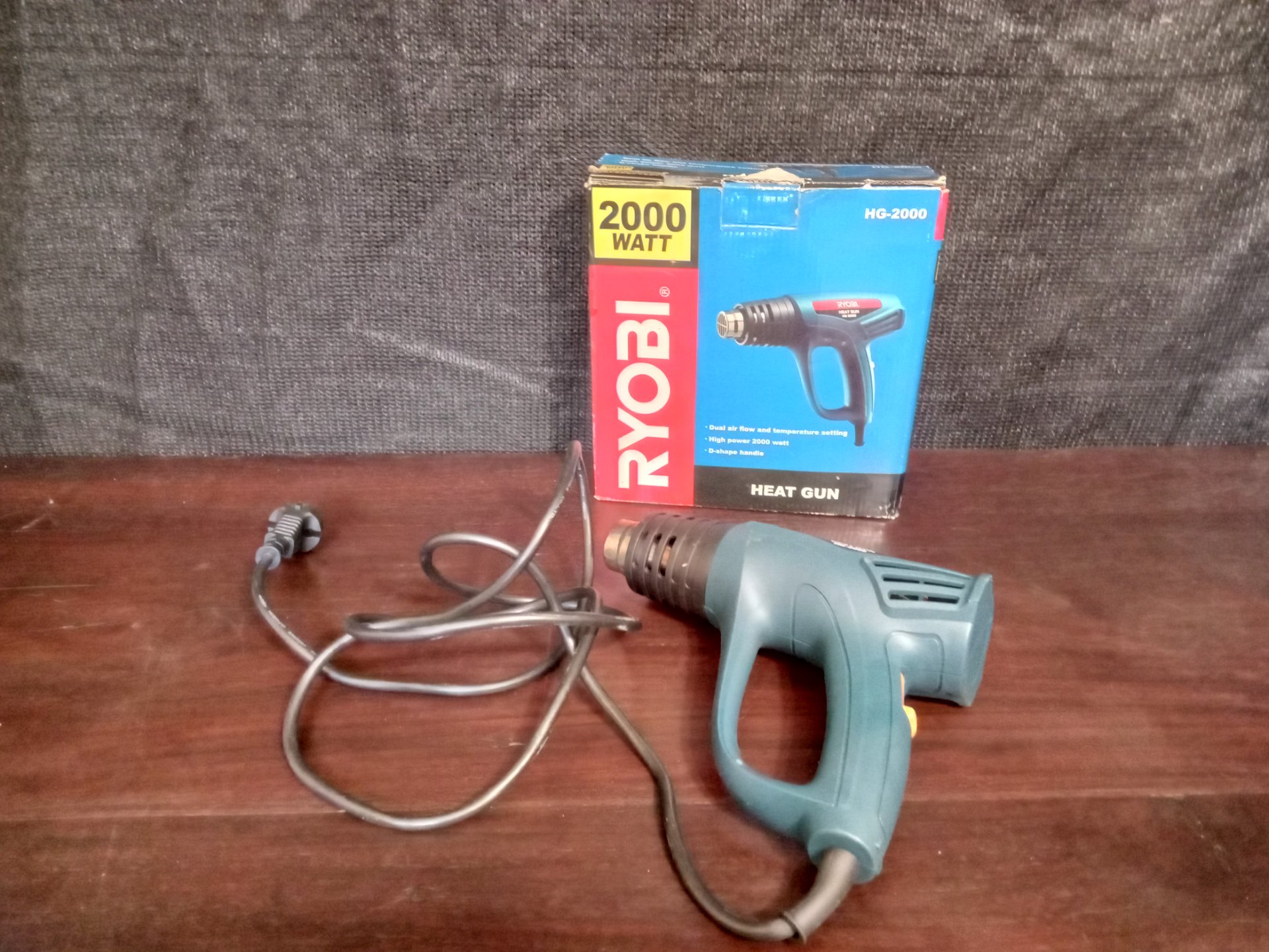 RYOBI HG-2000 2000W Heat Gun – Used, Powers On & Heats Up, Box Included