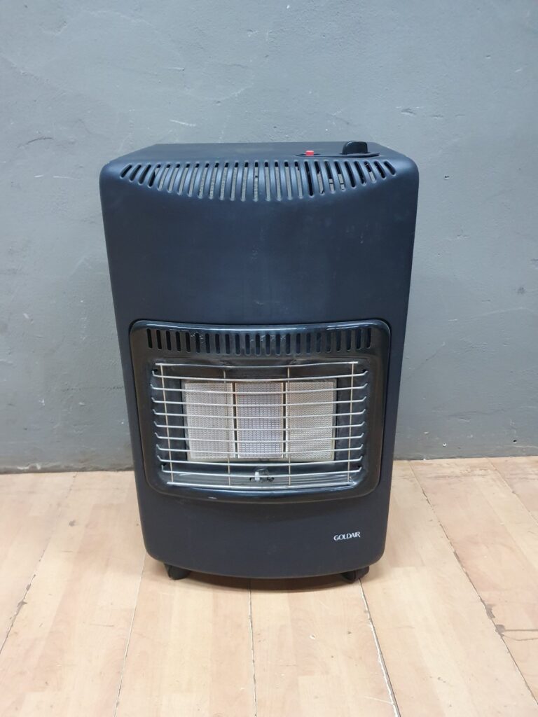 Goldair portable LPG gas heater (GGH-42B/W/R) 4100W — hose & regulator included