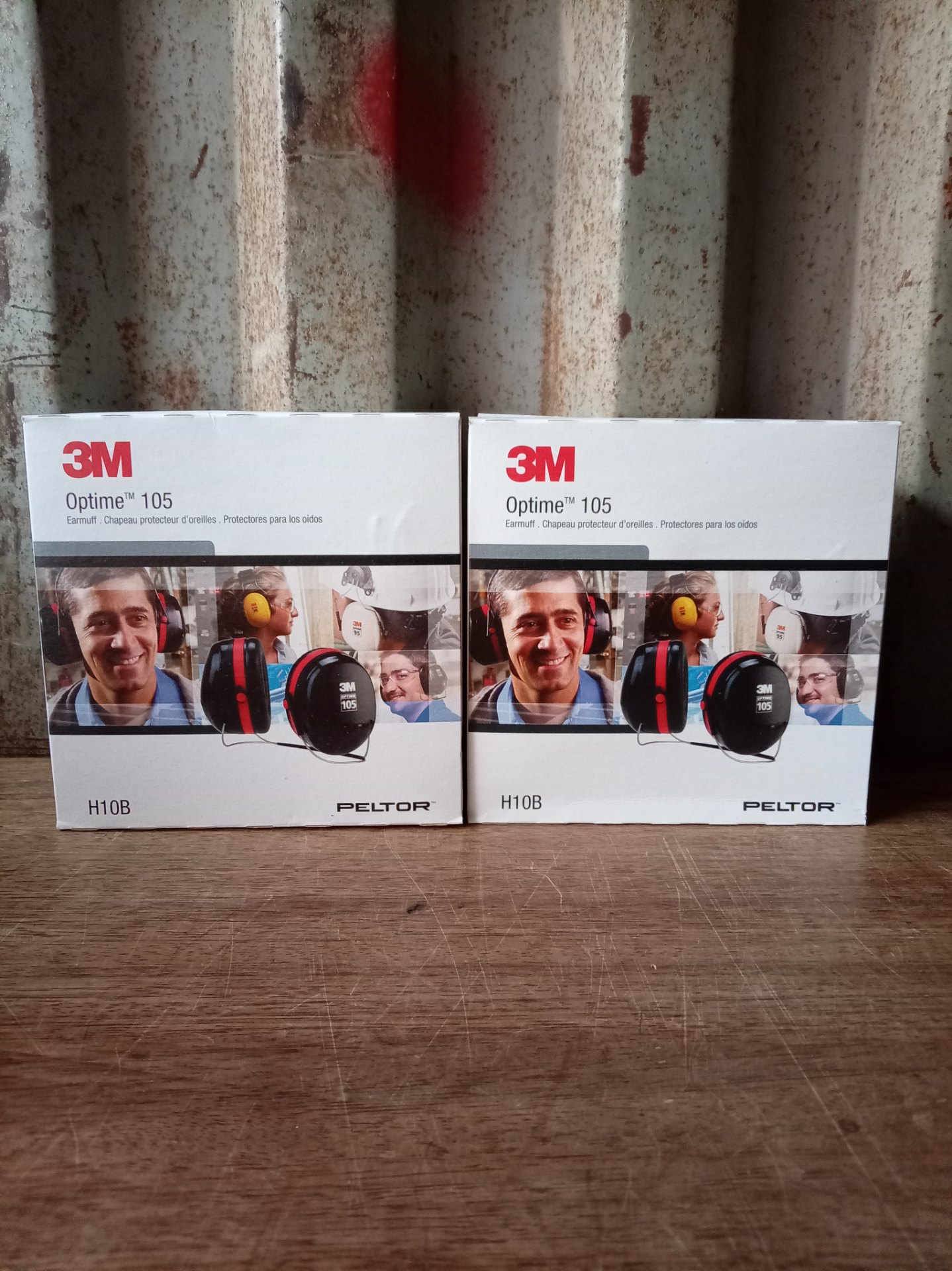 Lot of 2 x 3M Peltor Optime 105 (H10B) Earmuffs — Factory Sealed Boxes
