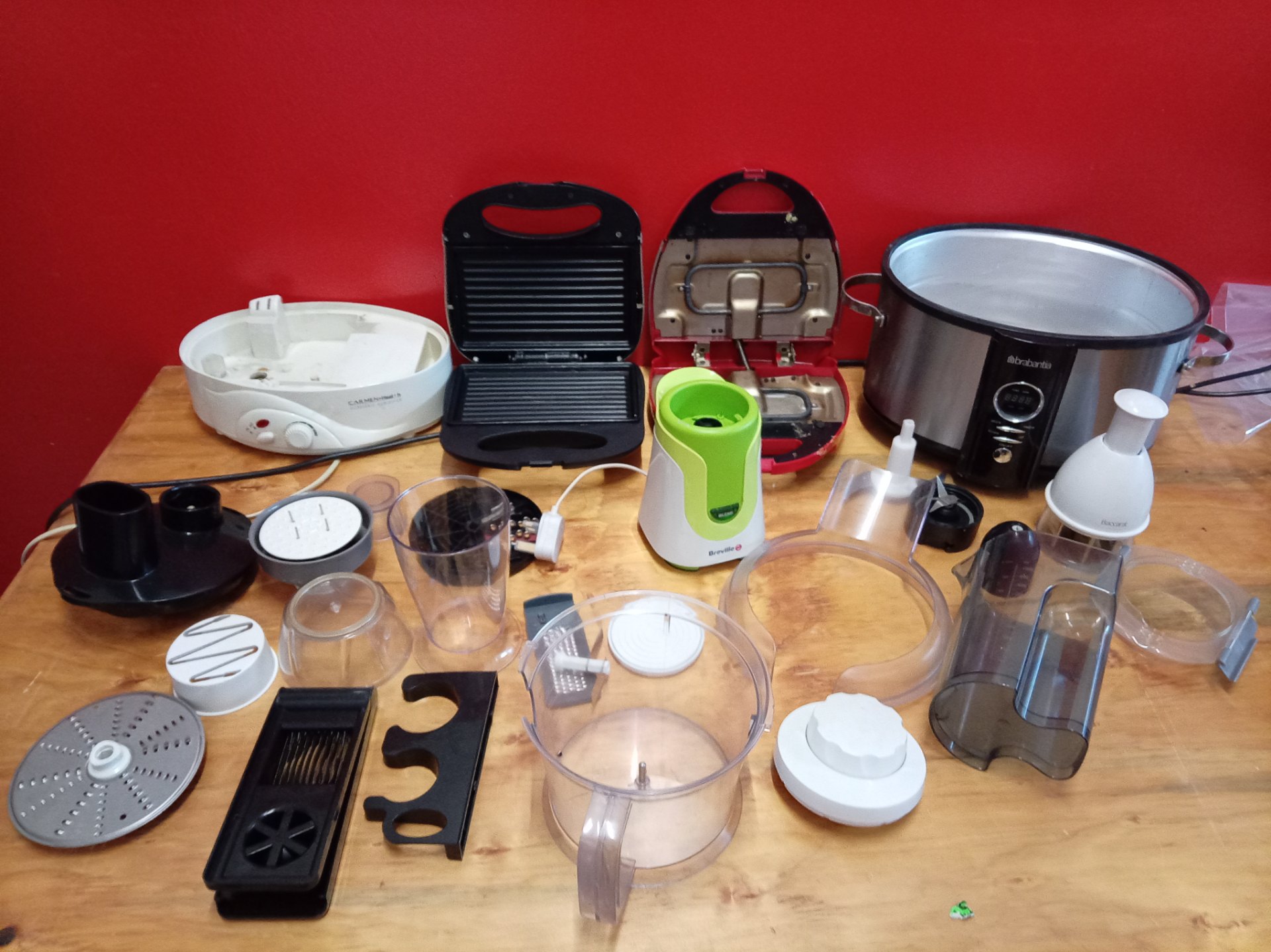 Mixed small kitchen appliances & parts lot – Breville, Brabantia, sandwich grills – spares/repairs