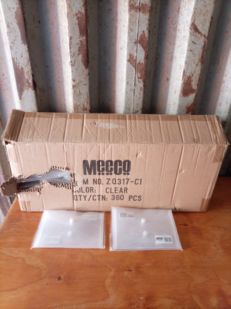 360x Meeco A6 Clear Document Wallets (160 micron) – New sealed packs, carton damaged