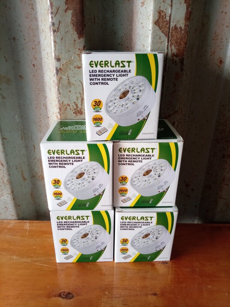Lot of 5 x Everlast ER30LEDES/ES — LED Rechargeable Emergency Light with Remote (New, boxed)