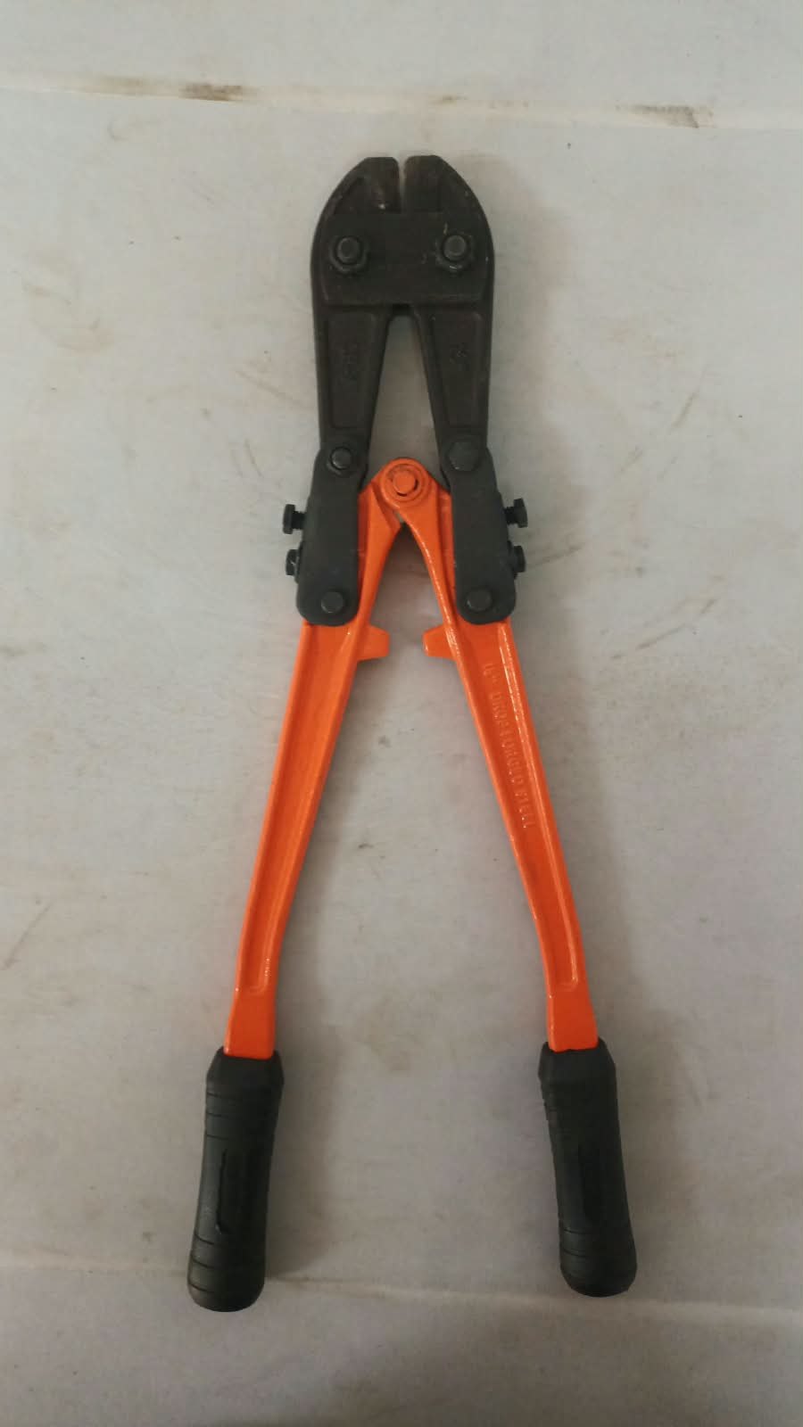 16″ Drop‑Forged ‘GRIP’ Bolt Cutters – Orange Handles, Rubber Grips, Used