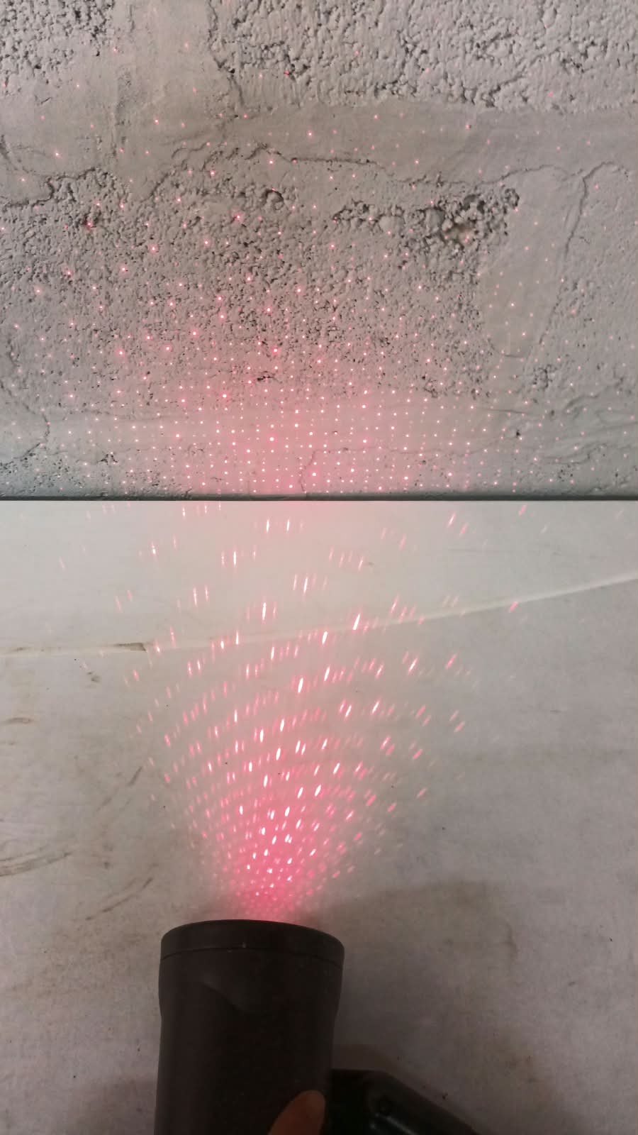 Black Red & Green Laser Projector — Works, Mains Adapter + Mounting Arm Included, Signs of Water Ingress