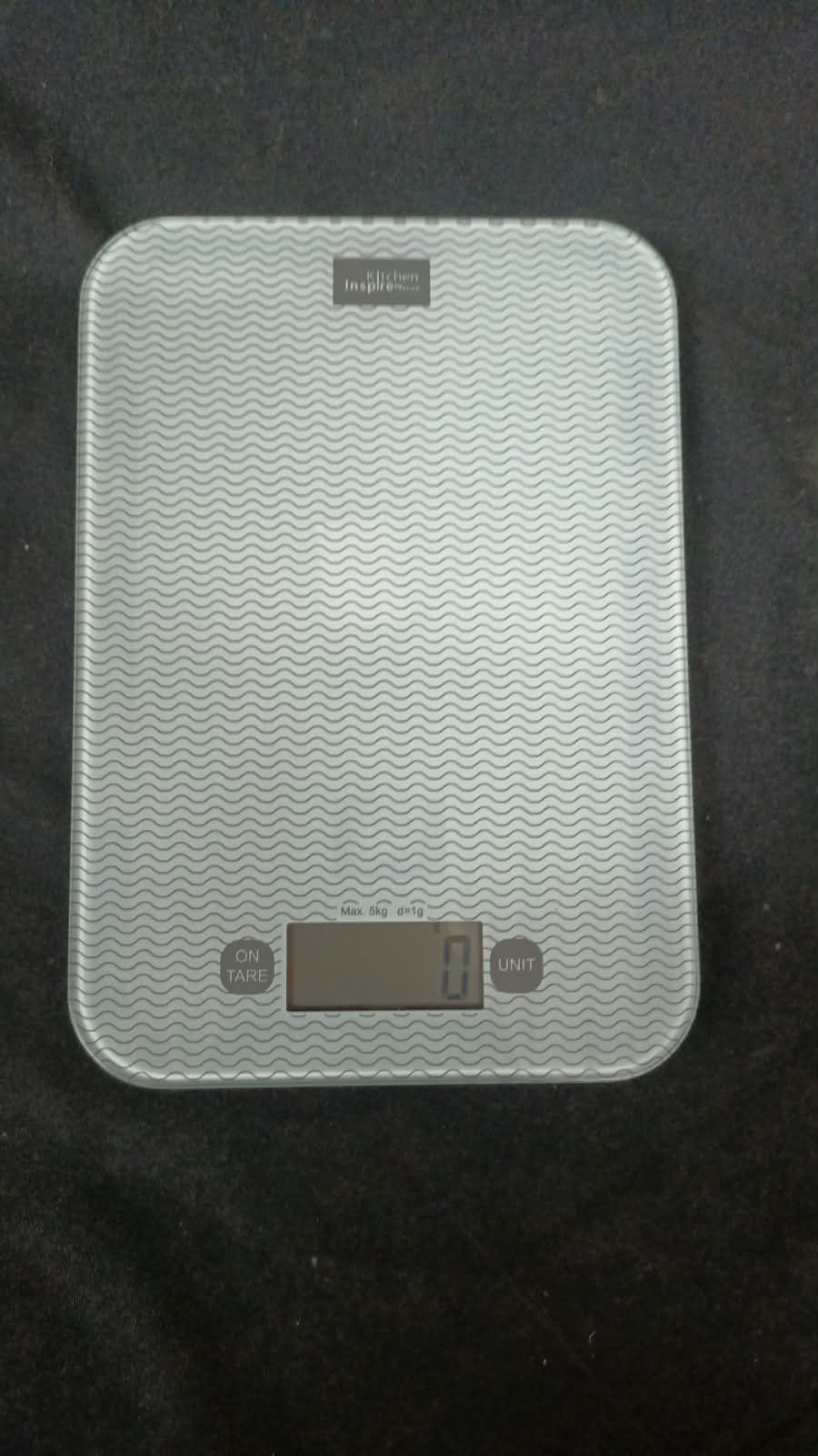 Kitchen Inspire by Anzo — Glass-top Digital Kitchen Scale, Max 5kg d=1g, Batteries Included