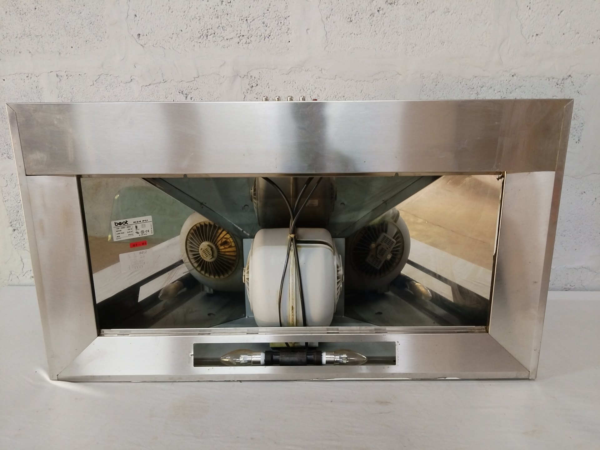 Best K24 PU stainless under-cabinet extractor hood — 90 x 50 cm, corroded fans, cut power cable, not working