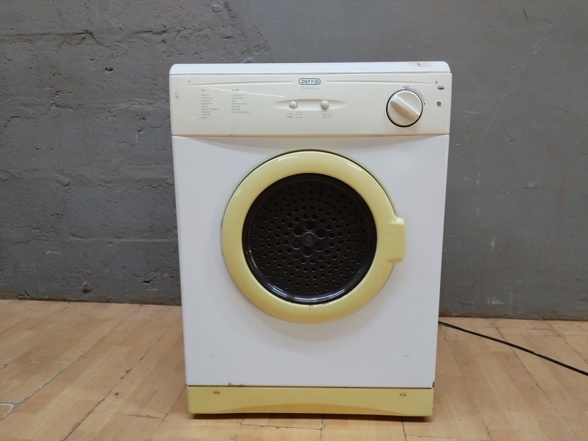 Defy Autodry tumble dryer DTD252 (5kg) — used, untested, cosmetic wear