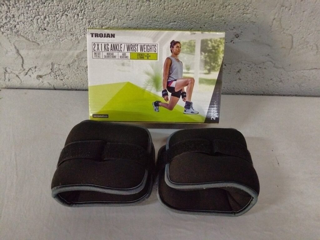 Trojan 2 x 1kg Ankle / Wrist Weights — Pair with Original Box (used)