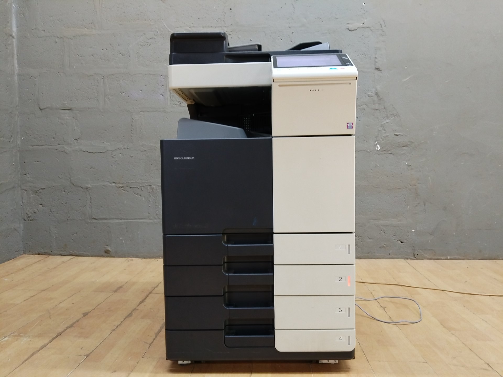 Konica Minolta bizhub C302301 (C368 family) Colour MFP — powers on, tested, toners included