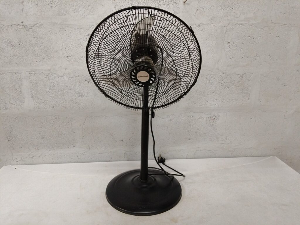 Mellerware Pedestal Standing Fan — 95cm, tested working, used with cosmetic wear
