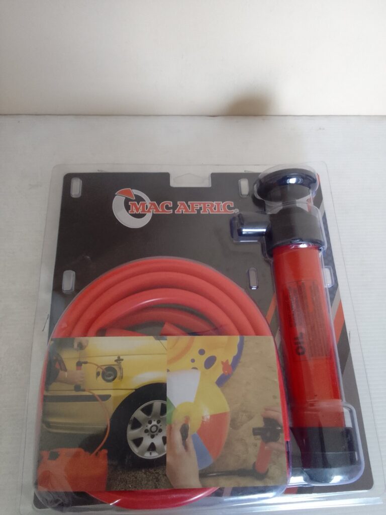 MAC AFRIC Manual Hand Pump with Coiled Hose — Brand New, Factory-Sealed