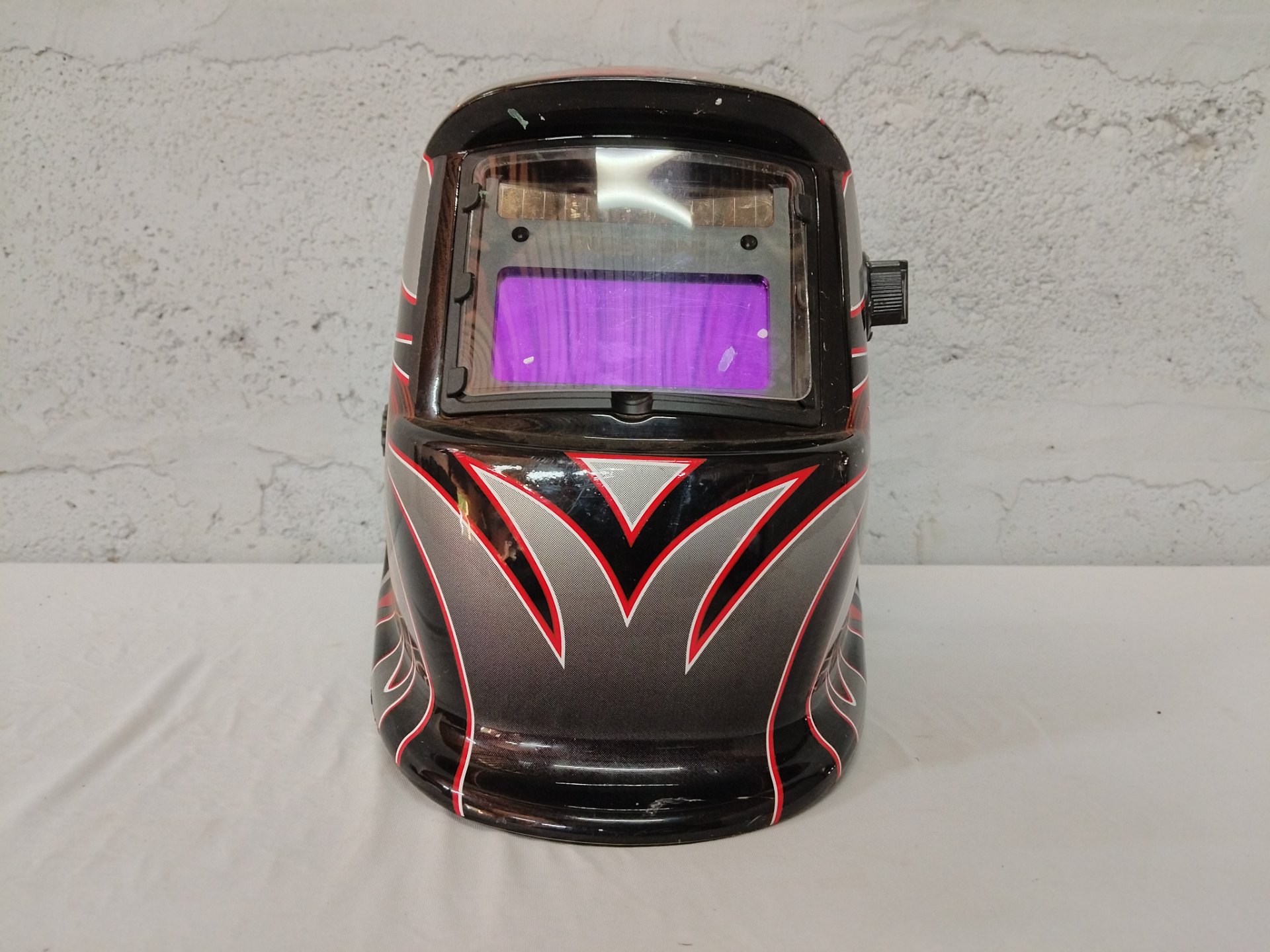 Auto‑Darkening Flip Welding Helmet with Ratchet Headband – Used, Working