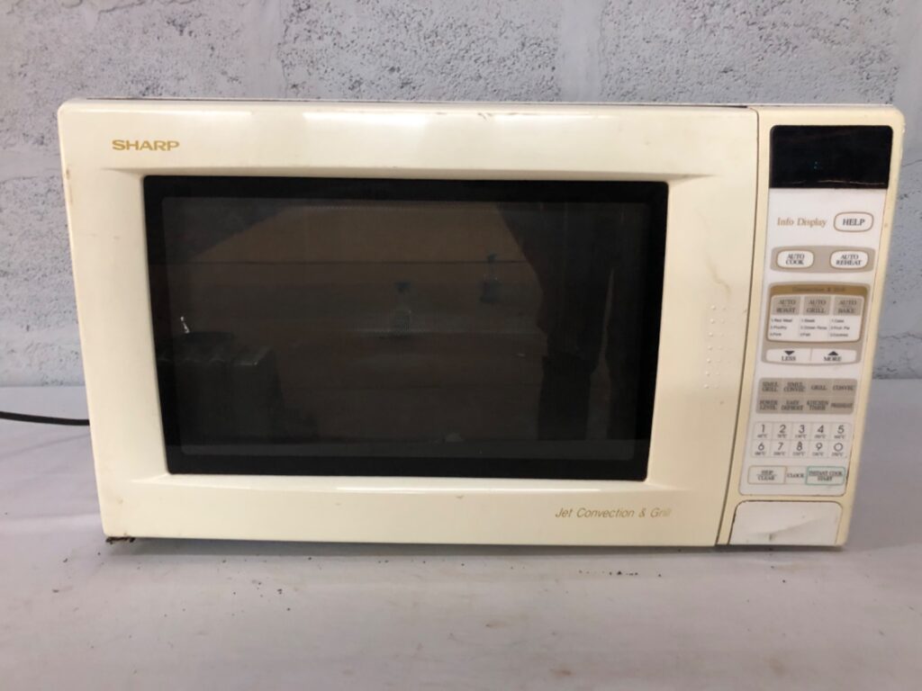 Sharp R-950A Jet Convection & Grill Microwave — Display Powers On, Needs Attention