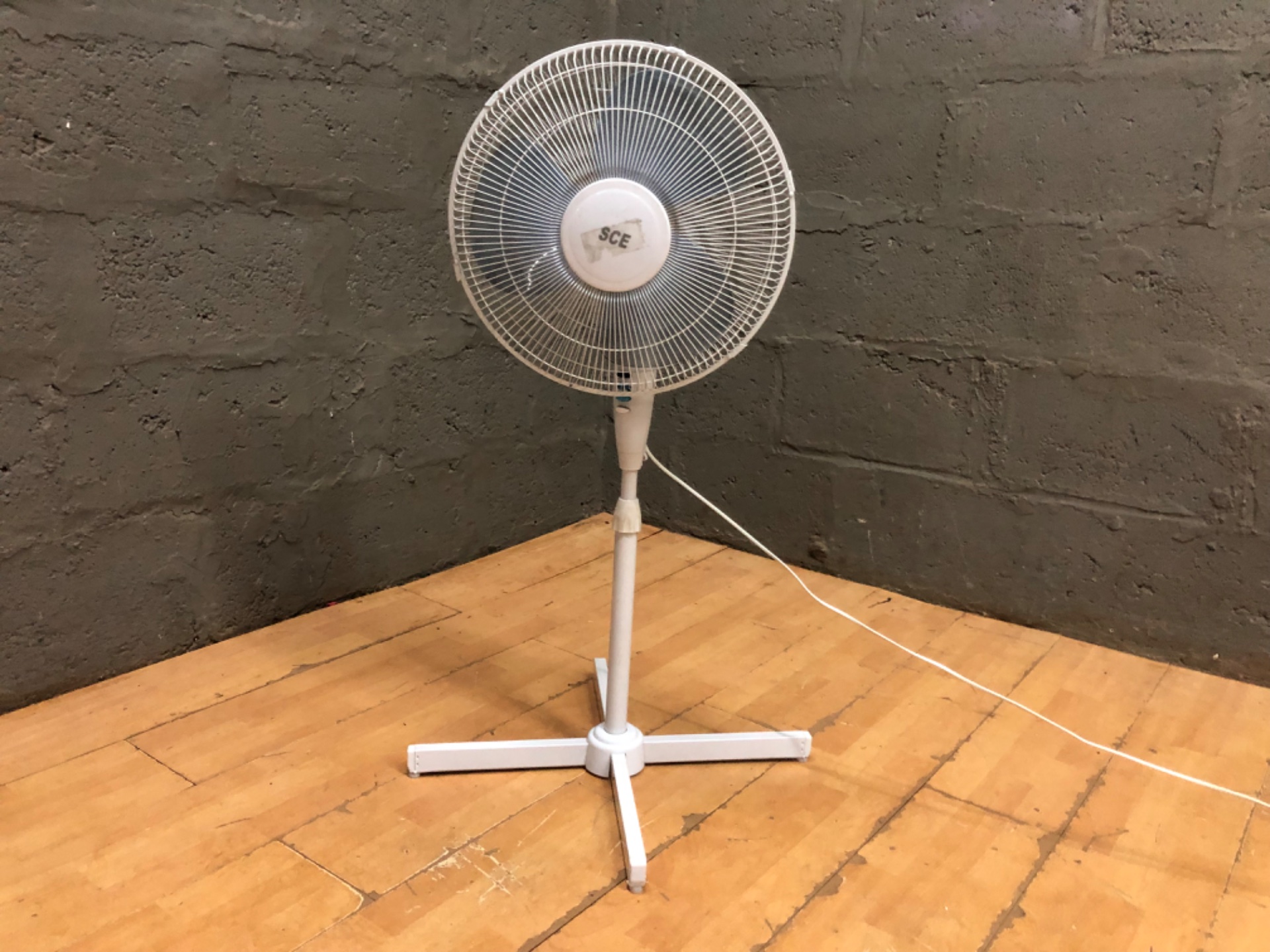 SCE RD-40B 40cm Pedestal Fan — tested working, adjustable 100cm height