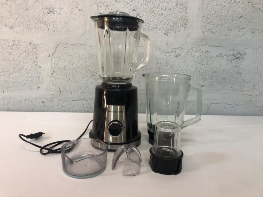 Russell Hobbs RHB048 500W Countertop Blender with Two Glass Jugs & Grinder Attachments