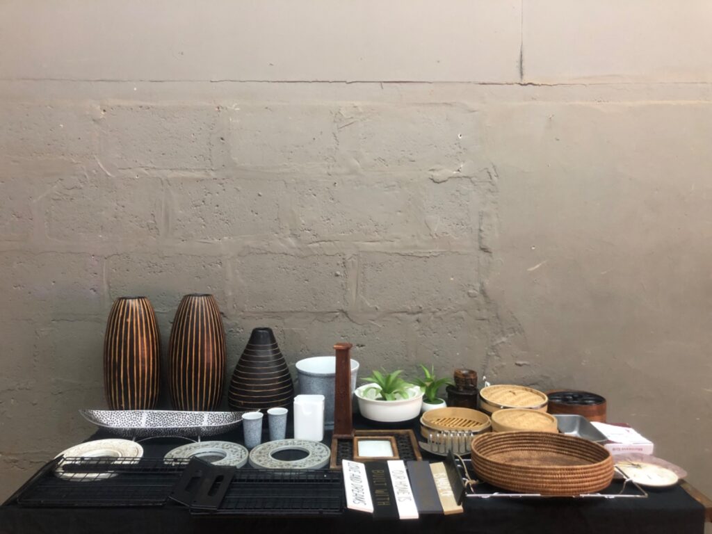 Lot of Mixed Homewares — 29-piece decorative & kitchenware assortment (vases, steamers, baskets, trays, mirrors, clock)