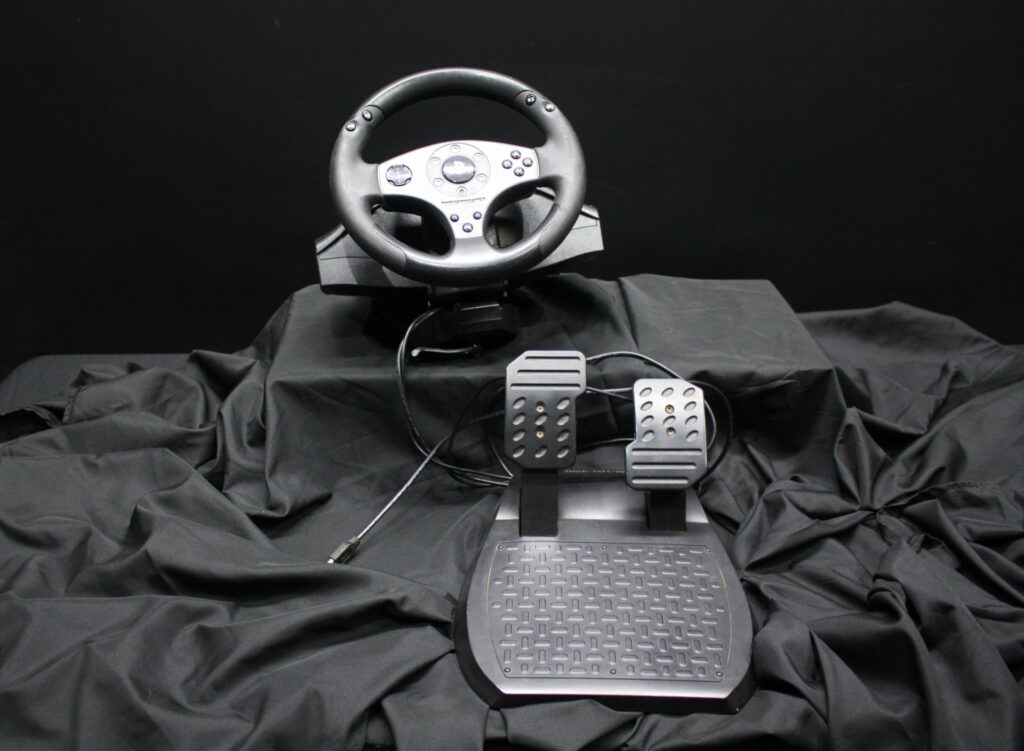 Thrustmaster PlayStation‑branded USB Racing Wheel with Pedals — Used, Untested