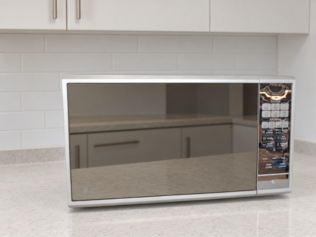 LG Countertop Microwave Oven MS4440SR / MS3840SR – Mirrored Door, Glass Turntable, Tested Working