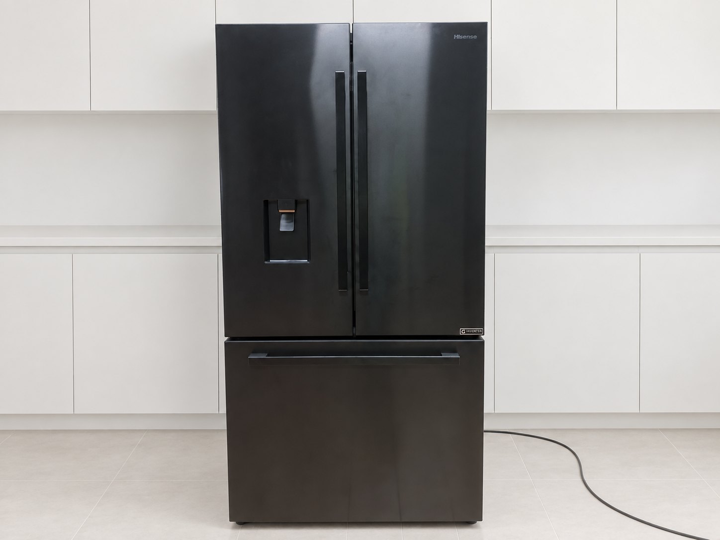 Hisense 575L Black French‑Door Refrigerator H760FSB‑WD — Inverter, LED Controls, Water Dispenser