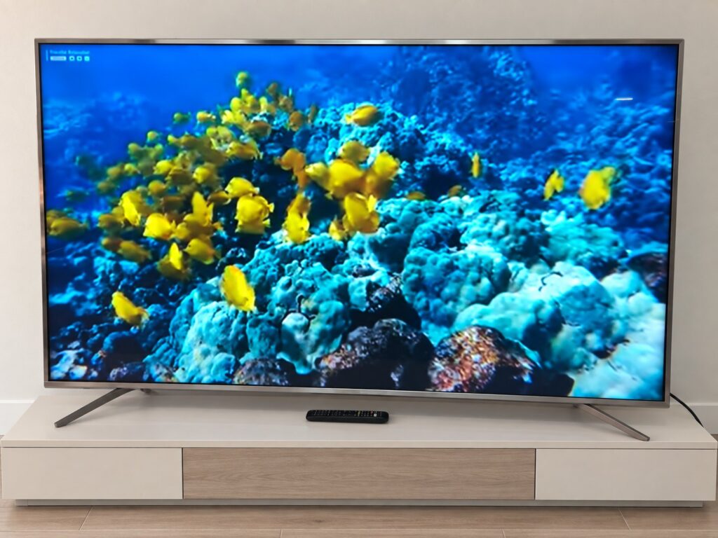 Hisense LED Backlight TV — Model 75A6500UW, tested and working, remote & power cable included