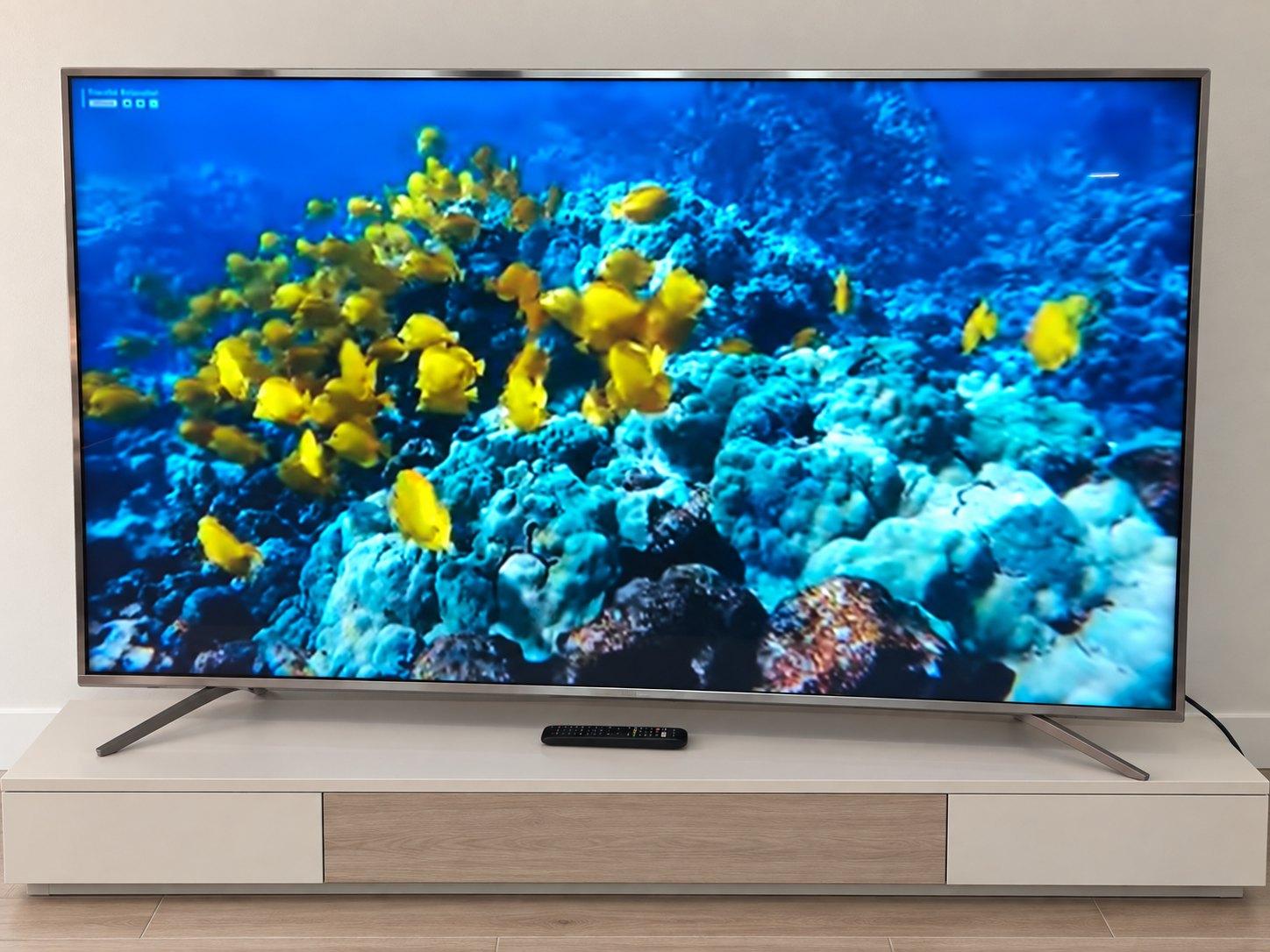 Hisense LED Backlight TV — Model 75A6500UW, tested and working, remote & power cable included