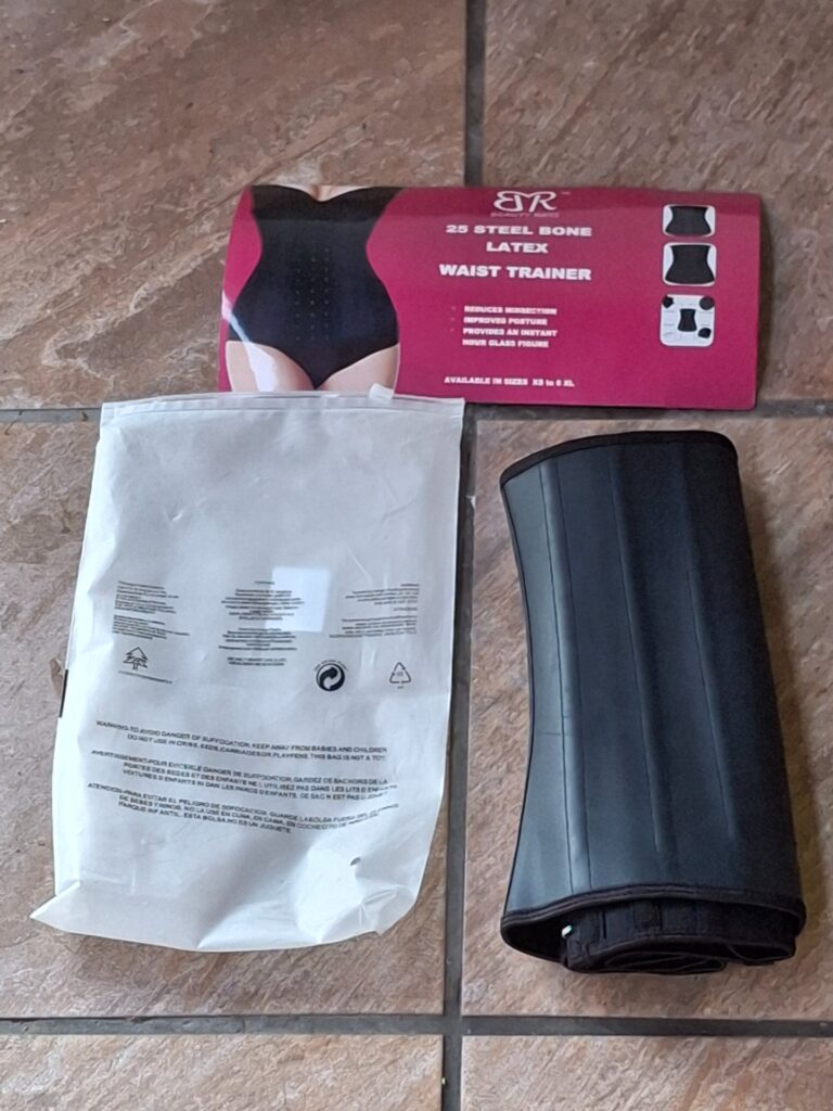 25 Steel Bone Latex Waist Trainer — Size XL, New with Retail Sleeve & Bag