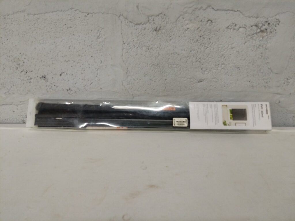 PEP HOME PVC Blind 600 x 1000 mm — Black, Cordlock, New Sealed (Hardware Included)
