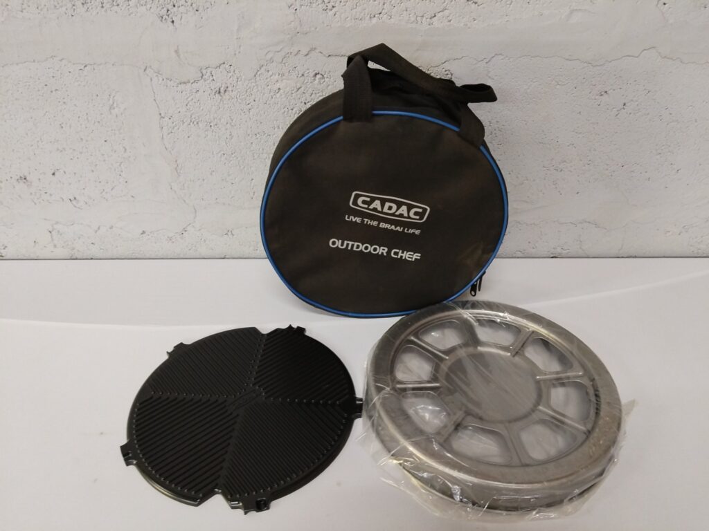 CADAC Outdoor Chef accessory plates + carry bag — grill plate & multi‑section plate (fits 27 / 30)