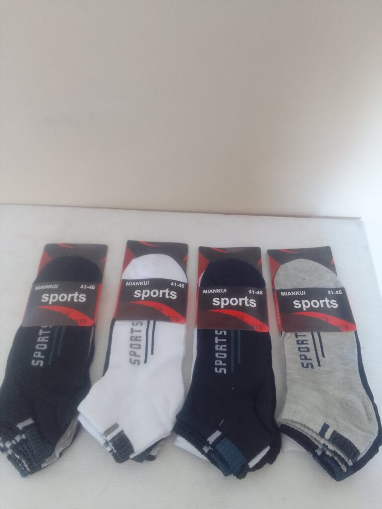 12 Pairs MIANKUI Sports Ankle Socks (Size 41-46) — New with Packaging