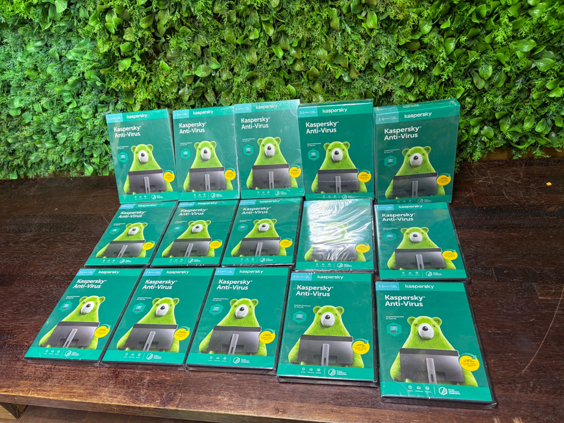 Lot of 15 x Kaspersky Anti‑Virus — Sealed Retail Boxes (keys stated included, untested)