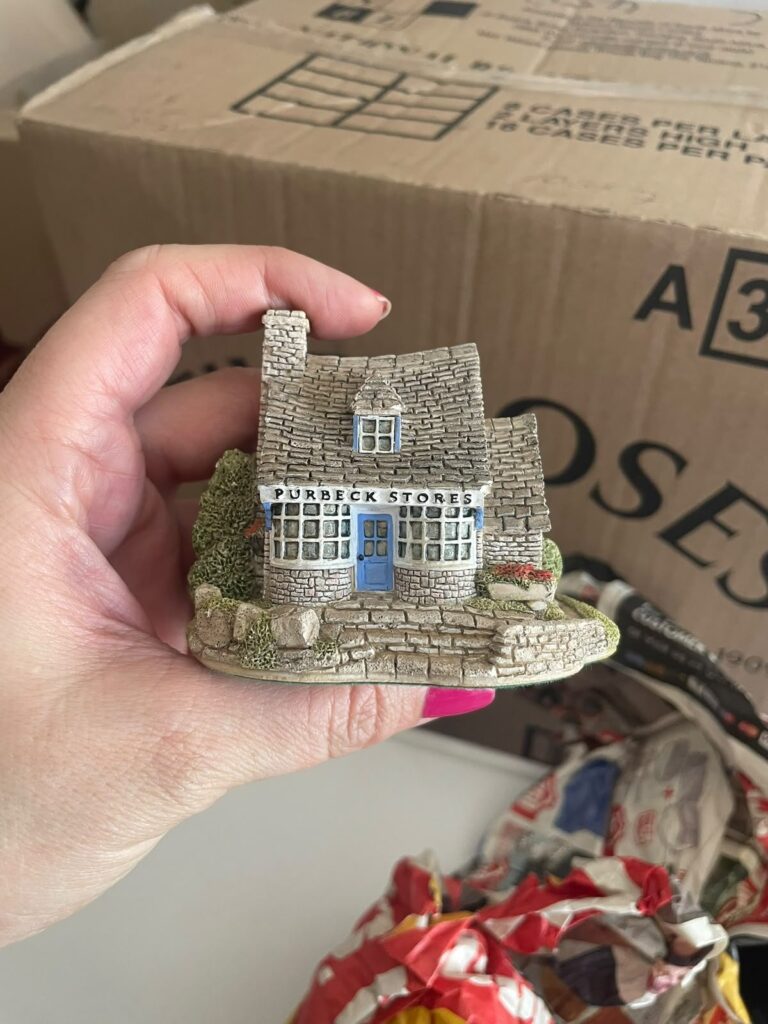 Lilliput Lane ‘Purbeck Stores’ hand‑made cottage model (labelled 1993) — collectible figurine